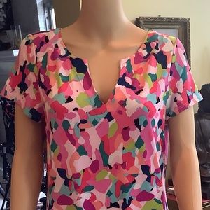 Pappagallo brightly colored knit dress.